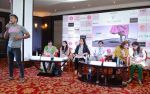 Milind Soman at Pinkathon press meet in Delhi on 28th July 2015